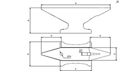 Anvillo - Ambolt / skrustikke - 125mm