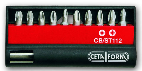 11 delers 1/4" bitssett