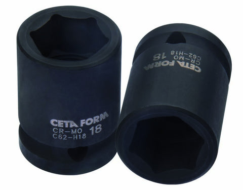 1/2" slagpipe, Metrisk, 6-kant