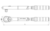3/4'' Momentnøkkel, 150 - 750 Nm
