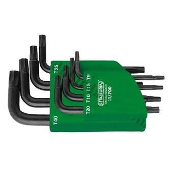 Torxnøkkel sett, 7 deler T10-T40