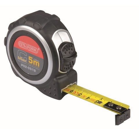 Målebånd, 5 mtr., m/magnetisk tupp