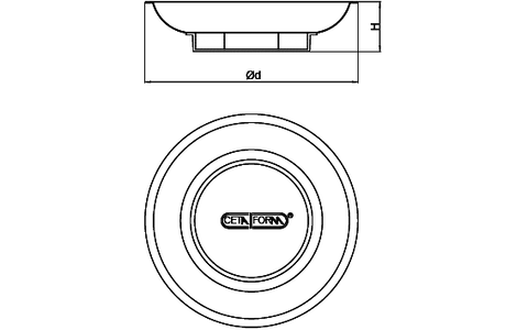 Rund magnetskål
